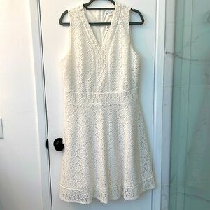 Charter Club Women's Cream Lace Fit & Flare Dress Size XL NWT